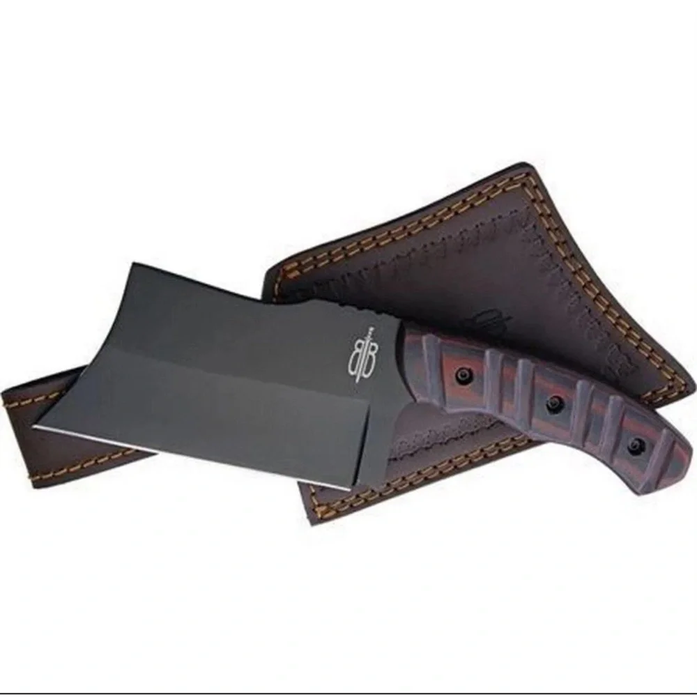 BucknBear Tactical Chopper Knife Black Finish 440C Stainless Blade - BNB923219